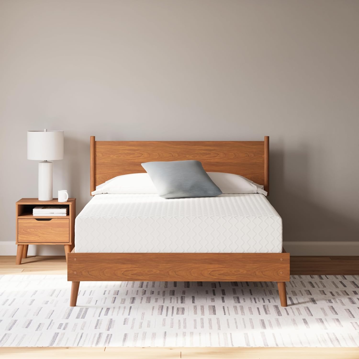 Signature Design by Ashley Chime Memory Foam 12" Queen Mattress with Thick Memory and Support Foam for Pressure Relief, Fiberglass Free, Mattress In A Box