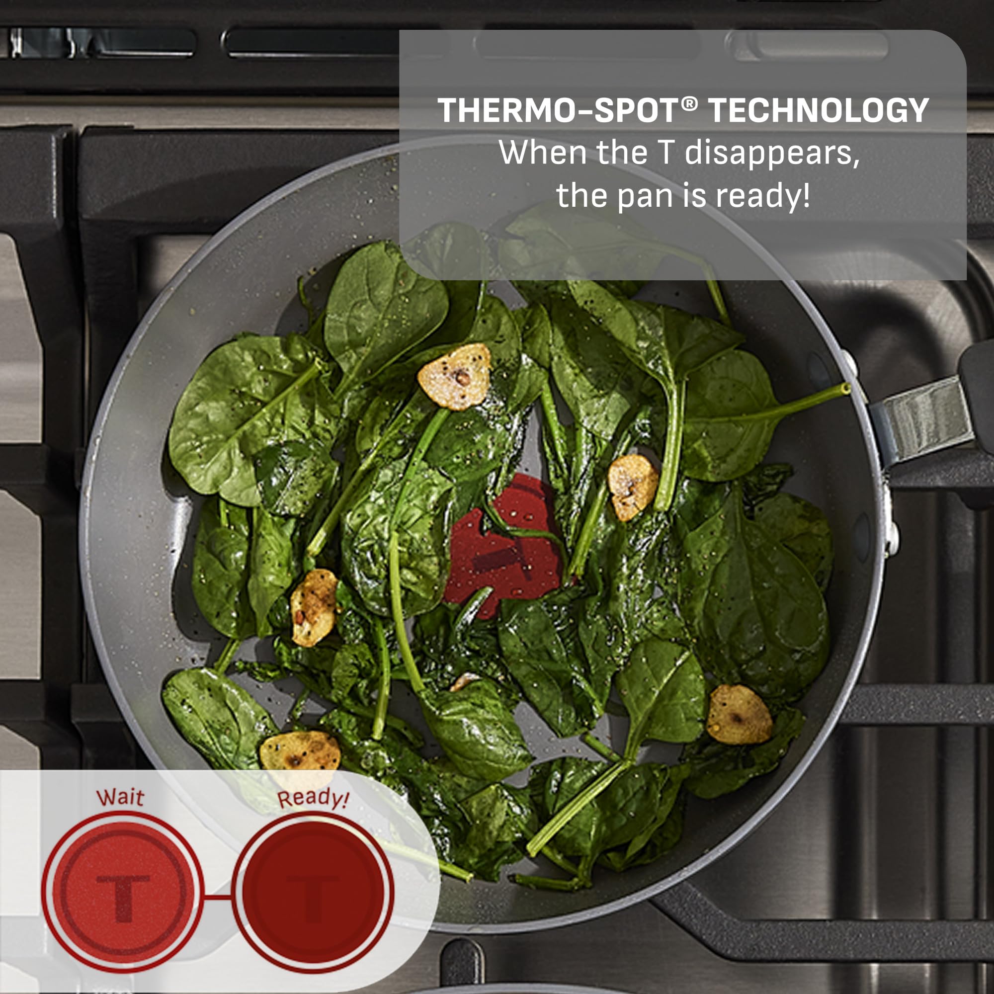 T-Fal Ultimate Hard Anodized Nonstick Pots and Pans Set 17 Piece, Nonstick Cookware Set with Fry Pan, Saucepans, Saute-Pan, Griddle, Dishwasher Safe, Black